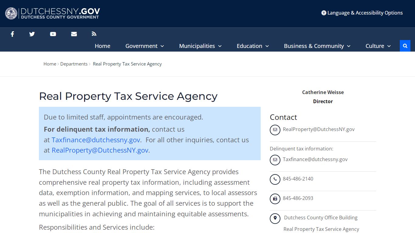 Real Property Tax Service Agency - Dutchess County Government